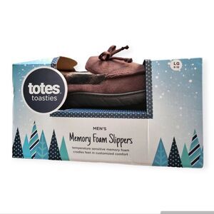 NIB Men's Toasties Loafer Memory Foam Slippers Size Large
